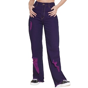 Denim Straight Fit Jeans for Women