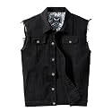 Denim Vest Jacket for Men Fashion Stretchy Trucker Sleeveless Jean Outerwear