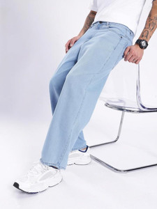 DENIM4MEN Straight Fit Men Light Blue Jeans