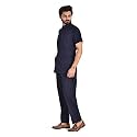 Poly Cotton Unisex Medical Scrub Suit for Men &amp; Women, Medical Scrub Top and Bottom with All Size &amp; Different colours (XX-Large,Carbon Blue)