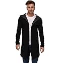 DENIMHOLIC Men39s Cotton Hooded Neck Cardigan