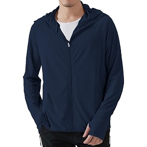 DENIMHOLIC Men Full Zip Hoodie Jacket Long