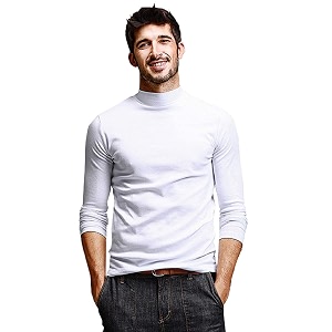 DENIMHOLIC Mens Cotton Full Sleeve High Neck