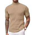 DENIMHOLIC Mens Cotton High Neck T Shirt