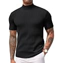 DENIMHOLIC Mens Cotton High Neck T Shirt