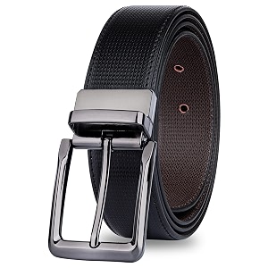 DENIMHOLIC Reversible PU Leather Formal Belts For