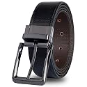 DENIMHOLIC Reversible PU Leather Formal Belts For