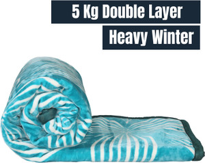 deniyal enterprises printed king weighted blanket for  heavy winter