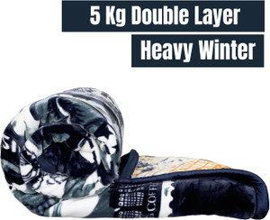 deniyal enterprises printed king weighted blanket for  heavy winter
