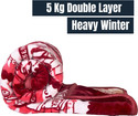 Deniyal ENTERPRISES Printed King Weighted Blanket for  Heavy Winter (Polyester, Multicolor - 3)