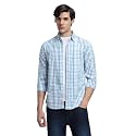 Dennis Lingo Men's Cotton Checke Slim Fit Shirt