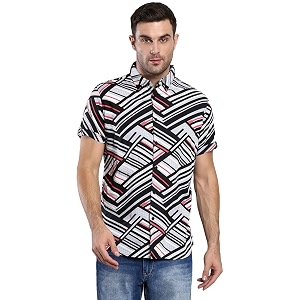 Dennis Lingo Mens Abstract Print Slim Fit