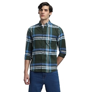 Dennis Lingo Mens Checkered Slim Fit Shirt