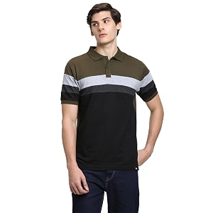 Dennis Lingo Mens Cotton Stripes Regular Fit