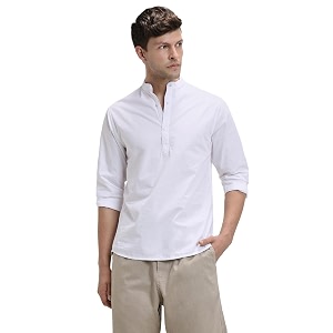 Dennis Lingo Mens Cotton Solid Slim Fit