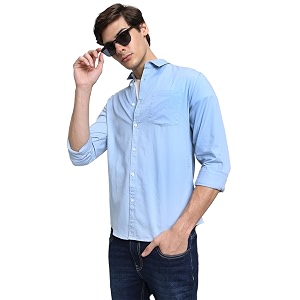 dennis lingo men39s cotton casual shirt long sleeve regular fit spread collar