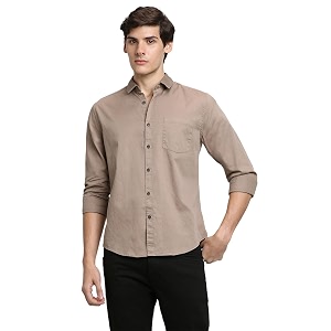 dennis lingo men39s cotton casual shirt long sleeve regular fit spread collar