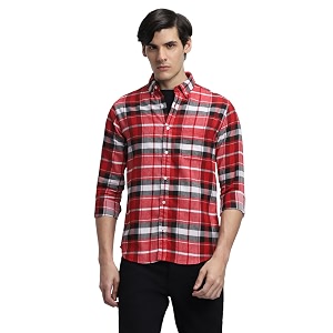Dennis Lingo Mens Cotton Checke Regular Fit