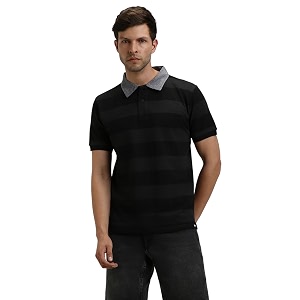 Dennis Lingo Mens Cotton Grey Stripes Regular