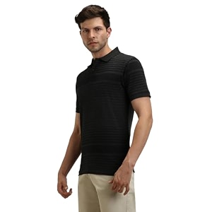 Dennis Lingo Mens Cotton Black Stripes Regular