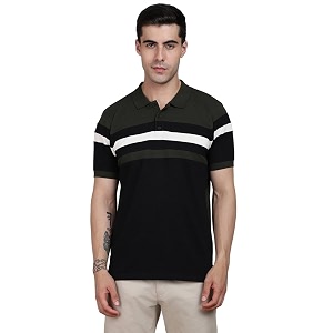 Dennis Lingo - Mens Cotton Colorblocked Polo