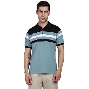Dennis Lingo - Mens Cotton Colorblocked Polo