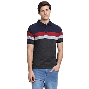 Dennis Lingo Mens Cotton Stripes Regular Fit