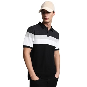 Dennis Lingo - Mens Cotton Color-Blocked Slim
