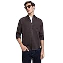 Dennis Lingo Men's Cotton Casual Shirt, Long Sleeve Regular Fit Spread Collar