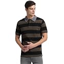 Dennis Lingo Men39s Cotton Grey Stripes Regular