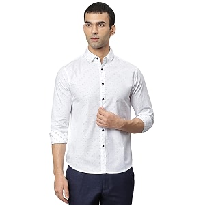 Dennis Lingo Mens Dobby Print Slim Fit