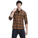 Dennis Lingo Men39s Grey Cotton Casual Shirt
