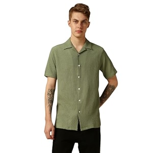 Dennis Lingo Mens Half Sleeve Cuban Collar