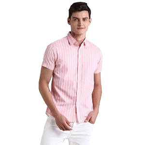 Dennis Lingo Men Stripes 100 Cotton -
