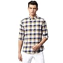 Dennis Lingo Men39s Yellow Slim Fit Cotton