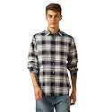 Dennis Lingo Men Blue Checks Cotton Regular