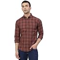 Dennis Lingo Men Cotton Checkered Slim Fit