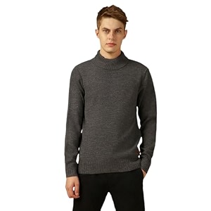 Dennis Lingo Men Grey Solid Slim Fit