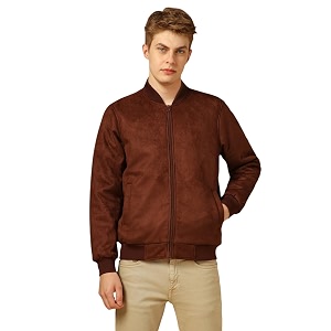 Dennis Lingo Men Regular Fit Suede Fabric