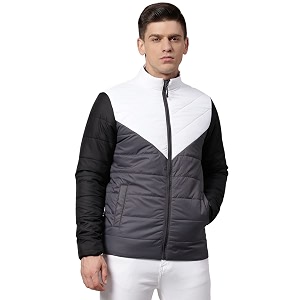 Dennis Lingo Mens Long-Sleeve Color Blocked Puffer