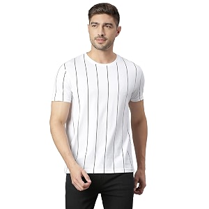 Dennis Lingo Mens Pure Cotton Striped Half