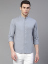 Dennis Lingo Men Slim Fit Solid Slim Collar Casual Shirt