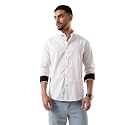 Dennis Lingo Men Solid Spread Collar Full