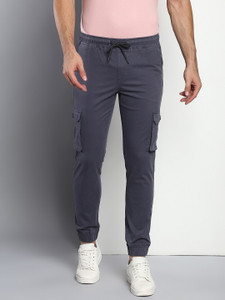 Dennis Lingo Slim Fit Men Grey Trousers