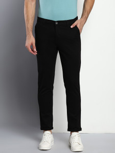 Dennis Lingo Tapered Men Black Trousers