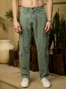 DENNISON Relaxed Fit Men Light Green Jeans