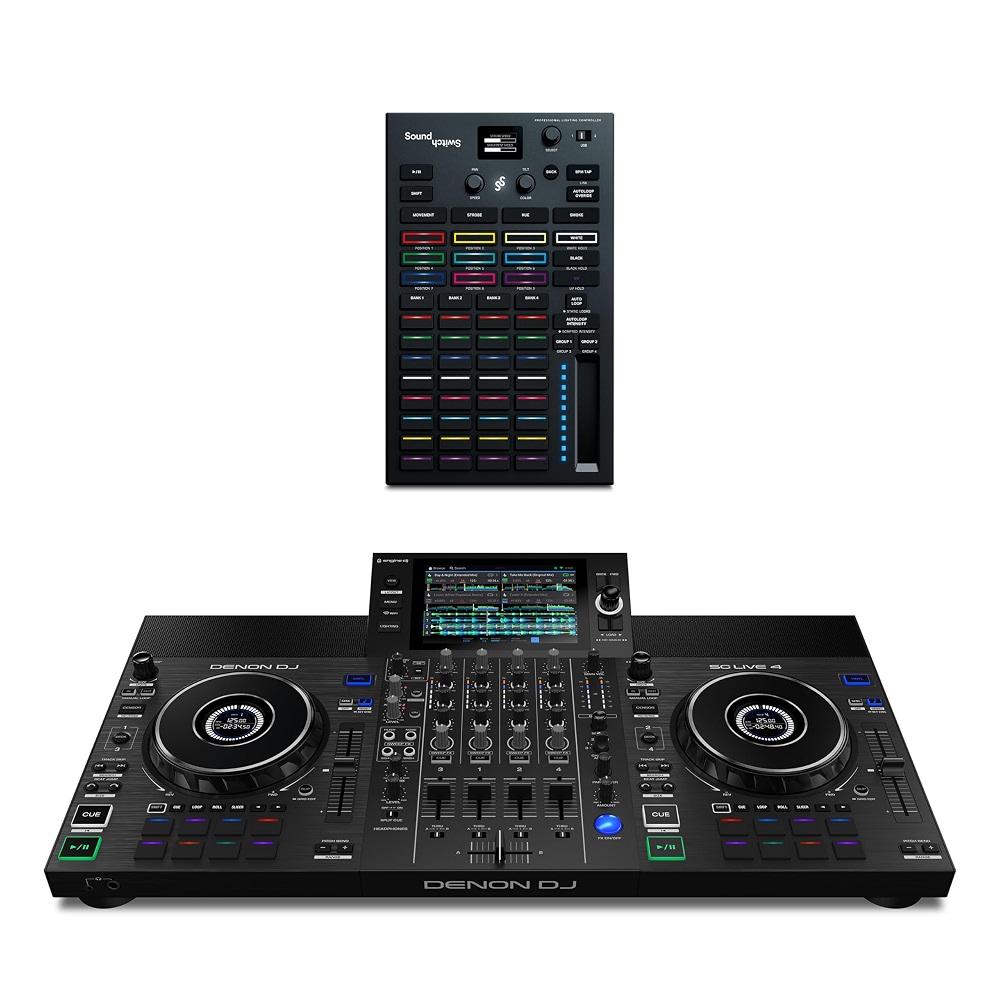 Denon DJ SC Live 4 DJ Controller and DMX Lighting Controller for Live ...