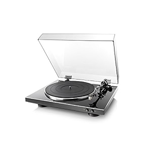 denon dp-300f fully automatic analog turntable black