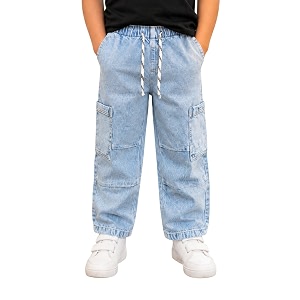 DENRO Kids Boys 100 Cotton Denim Cargo