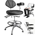 Dental Chair With Back Support Rotatable Armrest Dentist Assistant Chair